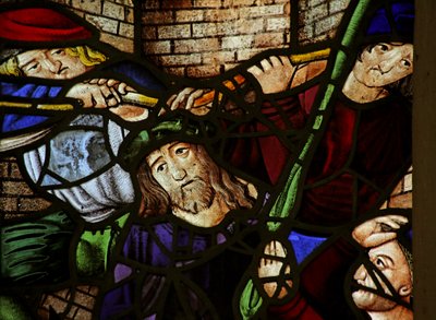 Window depicting Christ with the Crown of Thorns by French School